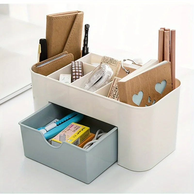 1pc Stylish Plastic Desk Organizer