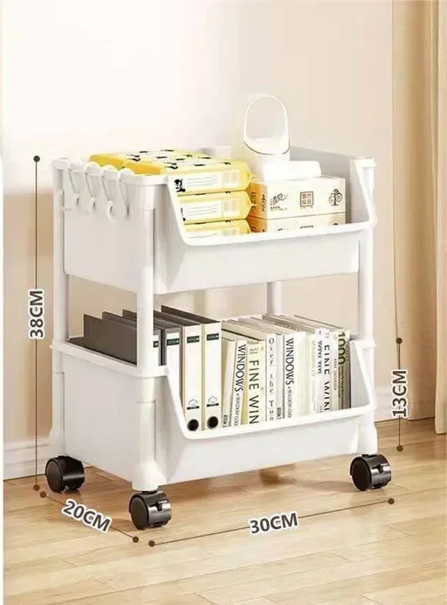 Versatile  Rolling Storage Cart with Wheels Perfect Bathroom Kitchen Office Ideal Groceries Snacks Toys Books Toiletries