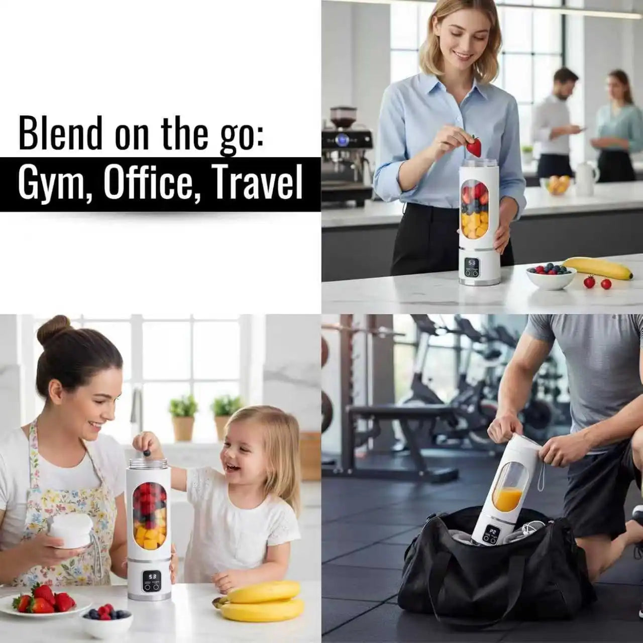 Portable juicer, handheld blender, USB