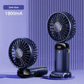 Portable Mini Fan With 5 Speeds USB Rechargeable Charging