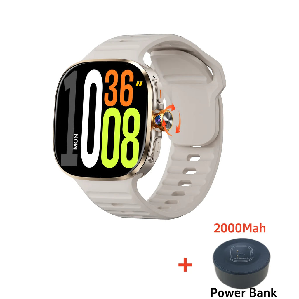 Smartwatch 5G With 2.4inch Amoled Screen 900W Rotating Camera WIFI GPS Position Compass NFC Bluetooth Smart Watch Men Women