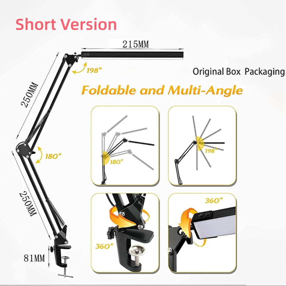 LED 10W Swing Arm Desk Lamp